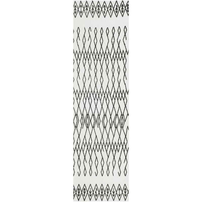 Cedar Brook CDR501 Loomed Indoor Runner Rug - Ivory/Black - 2'3"x6' - Safavieh