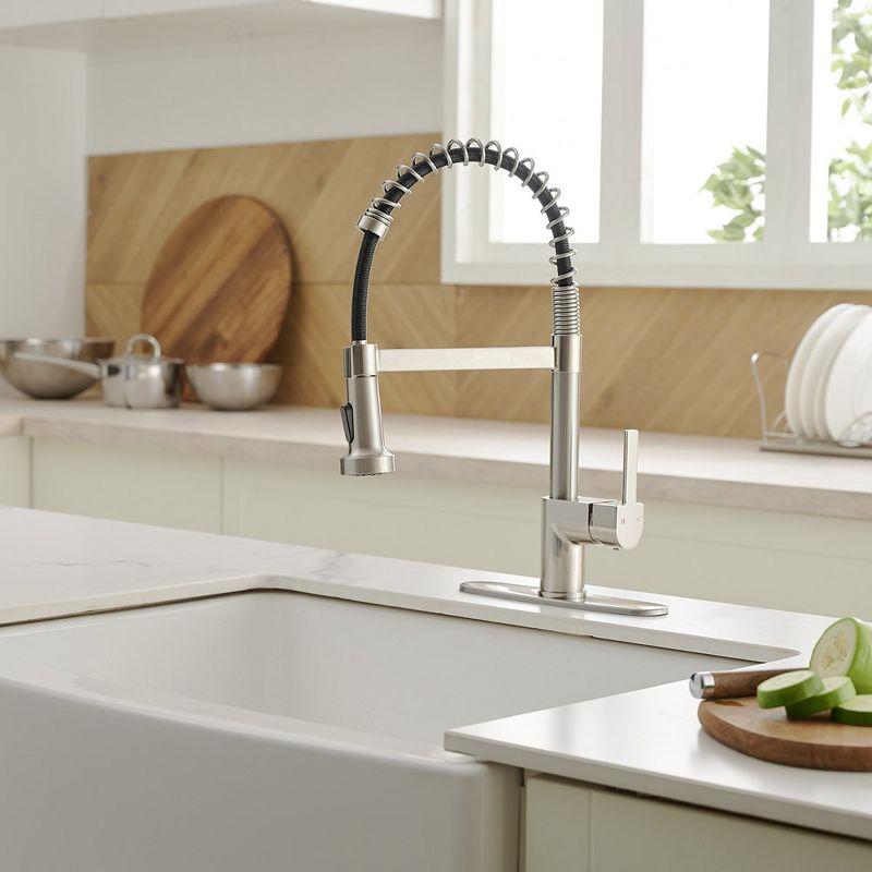 Pull Down Single Handle Kitchen Faucet with Accessories