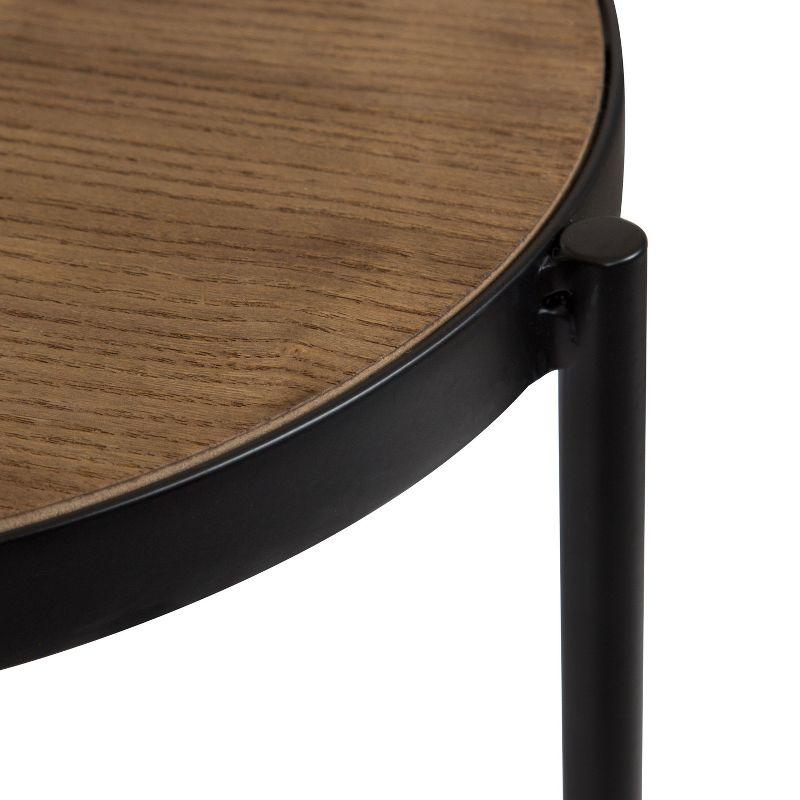 Kate and Laurel Fields Round Metal Plant Stand, 17x22x30, Black