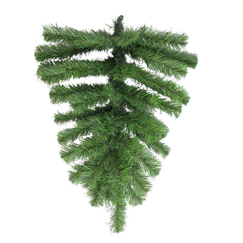 22" Green Pine Teardrop Artificial Christmas Swag - Unlit