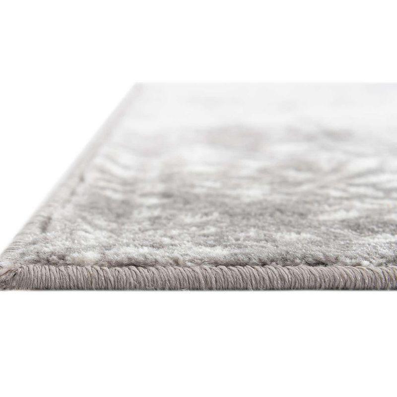 Unique Loom 3' 3 x 5' 3 Rectangle Sofia Light Gray Area Rug