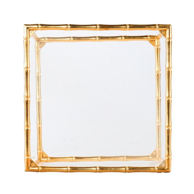 Oversley Glass-Top Accent Table - Gold - SEI