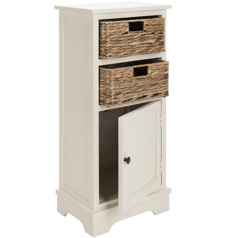 Connery Cabinet - AMH5742 - Vintage White - Safavieh Couture