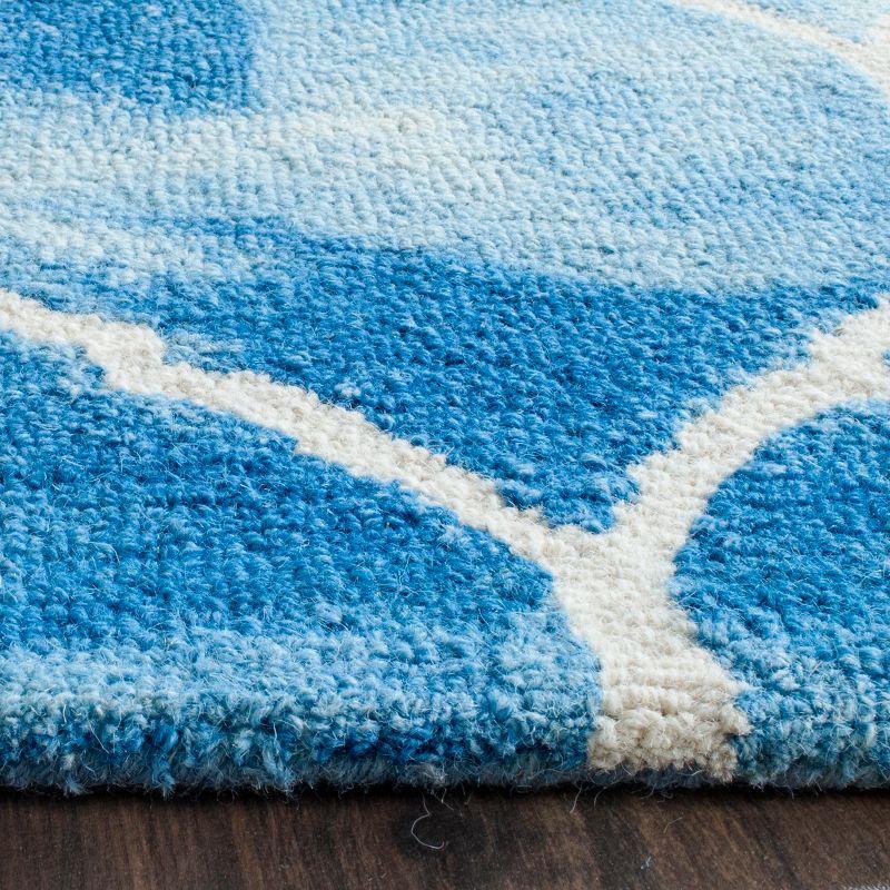 Dip Dye DDY685 Hand Tufted Accent Rug - Blue/Ivory - 2'x3' - Safavieh.