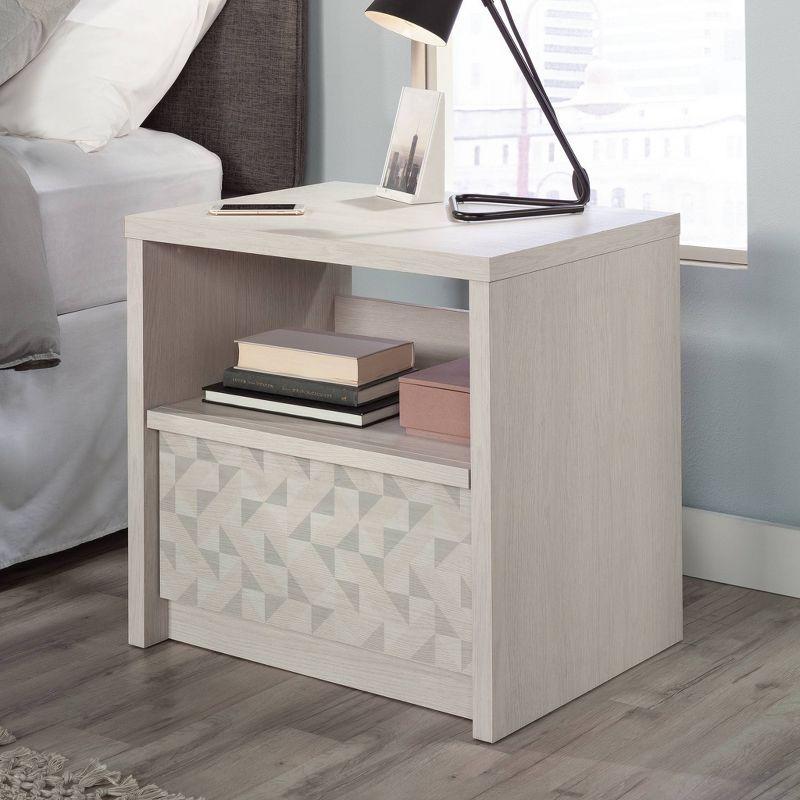 Harvey Park Nightstand with Drawer Glacier Oak - Sauder: 5-Year Warranty, MDF, Laminate Surface, 24" High