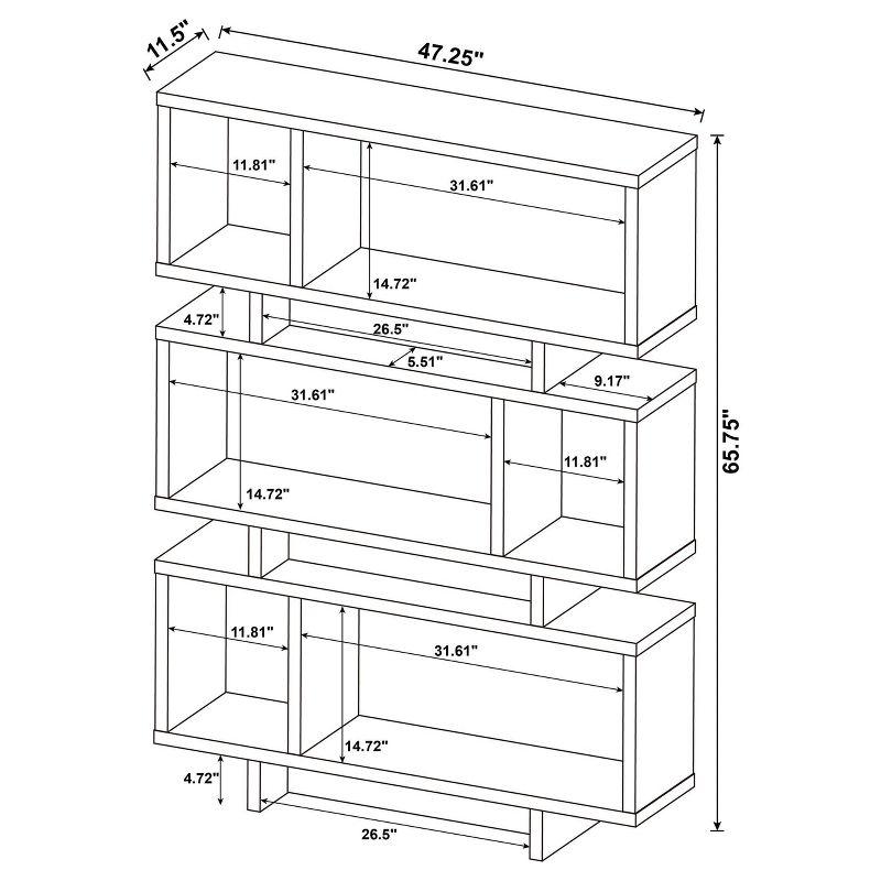 Reid 3 Shelf Bookcase - Coaster