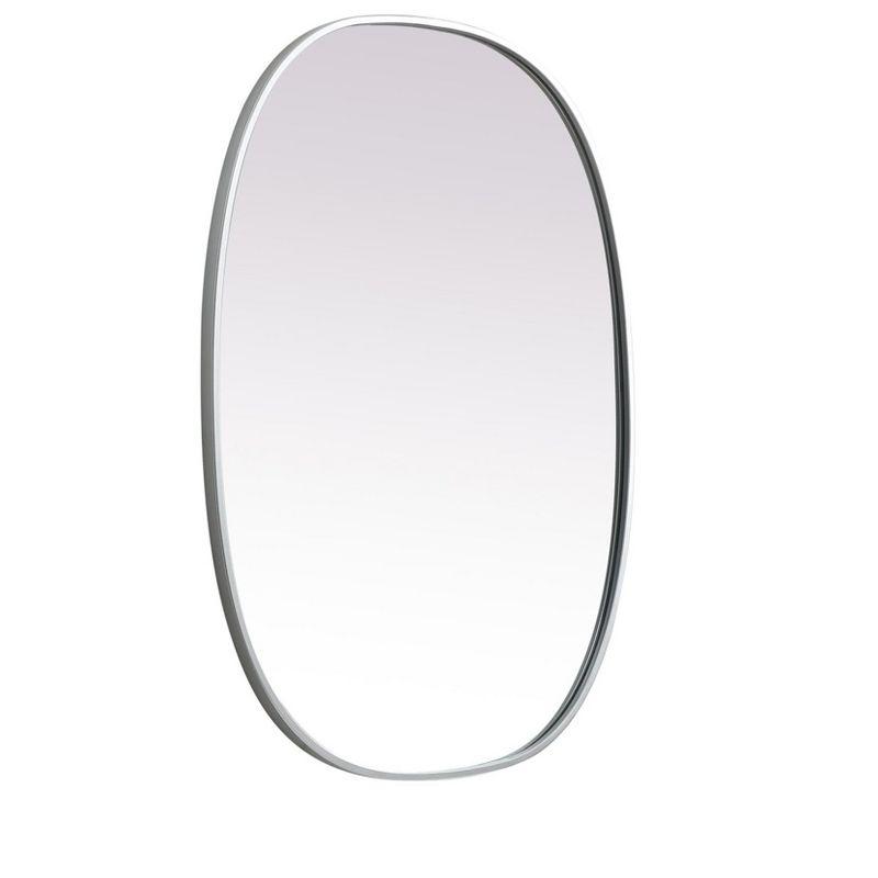 Sabine Metal Curved Oval Wall Mirror