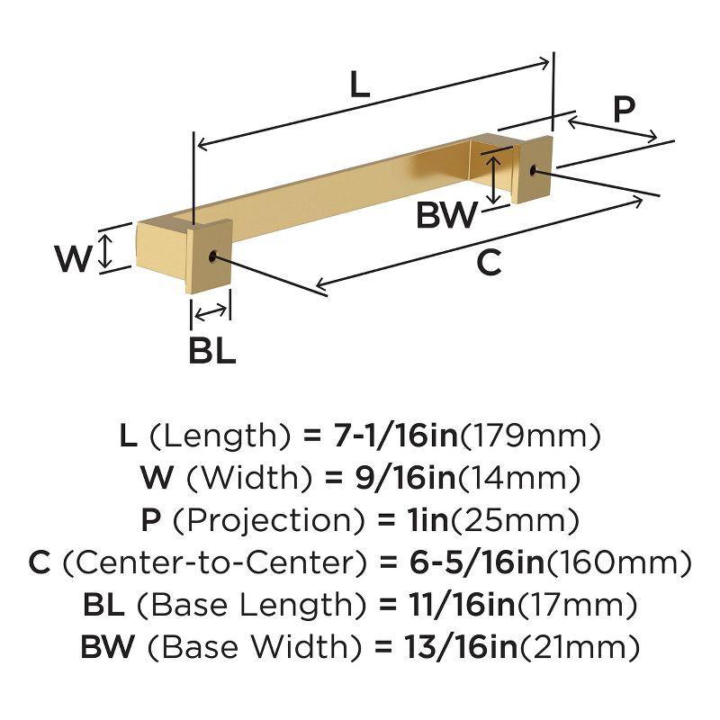 Appoint 6-5/16 in (160 mm) Center-to-Center Cabinet Pull