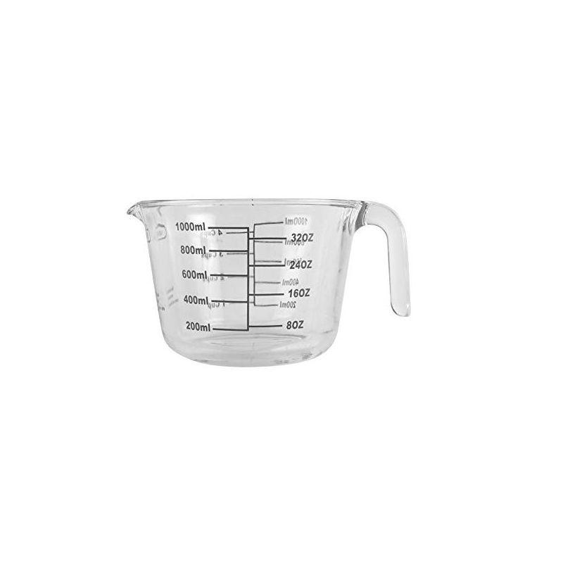 Farberware Farberware 4-Cup Borosilicate Glass Wet and Dry Measuring Cup with Oversized Measurements, Clear