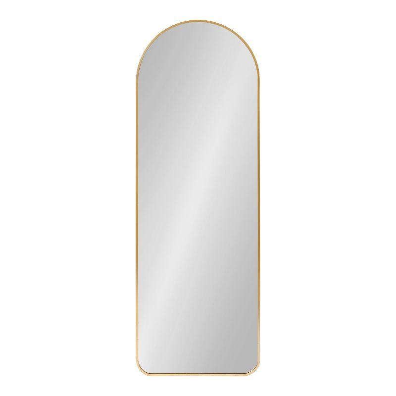 Kate and Laurel Zayda Metal Arch Mirror, 16x48, Gold