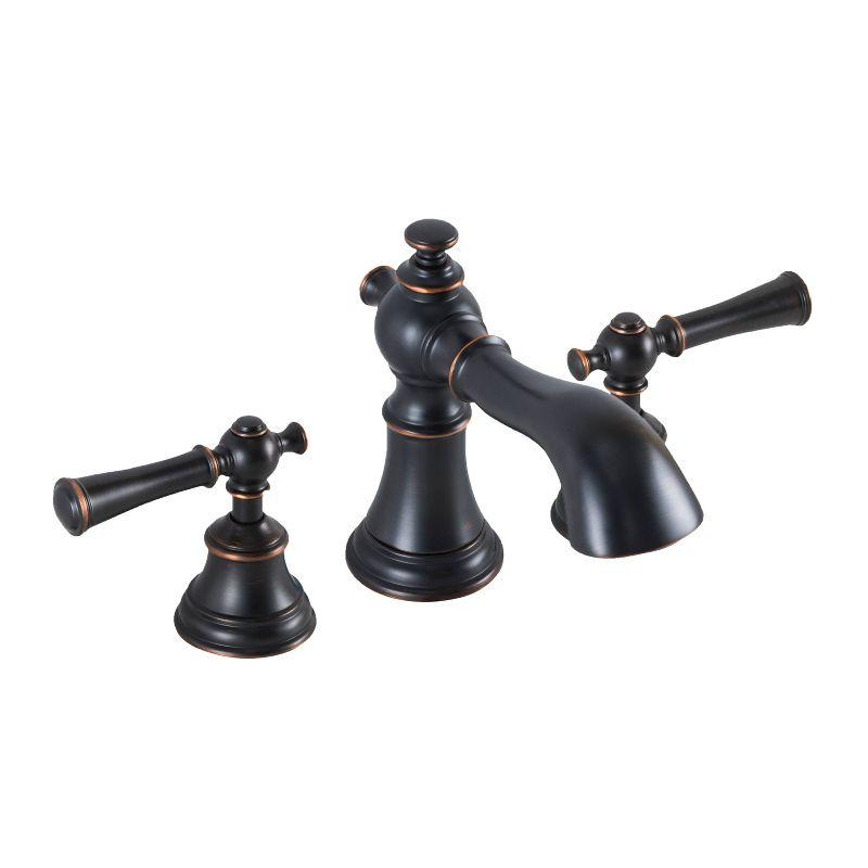 Annette Oil Rubbed Bronze 8-inch Widespread Bathroom Faucet