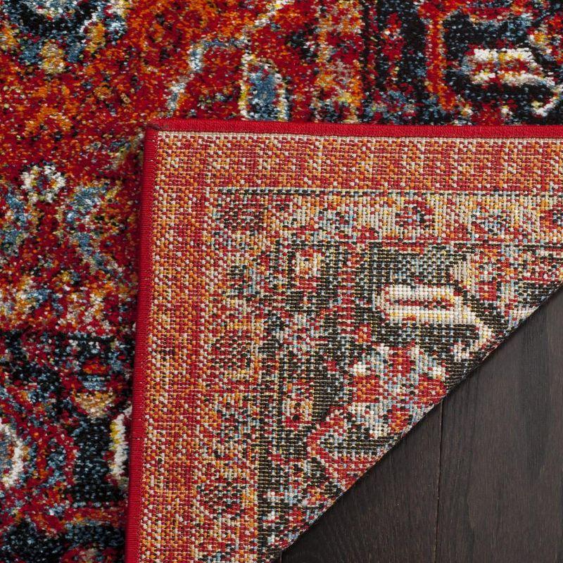 Vintage Hamadan VTH220 Power Loomed Indoor Area Rug - Orange/Navy - 8'x10' - Safavieh