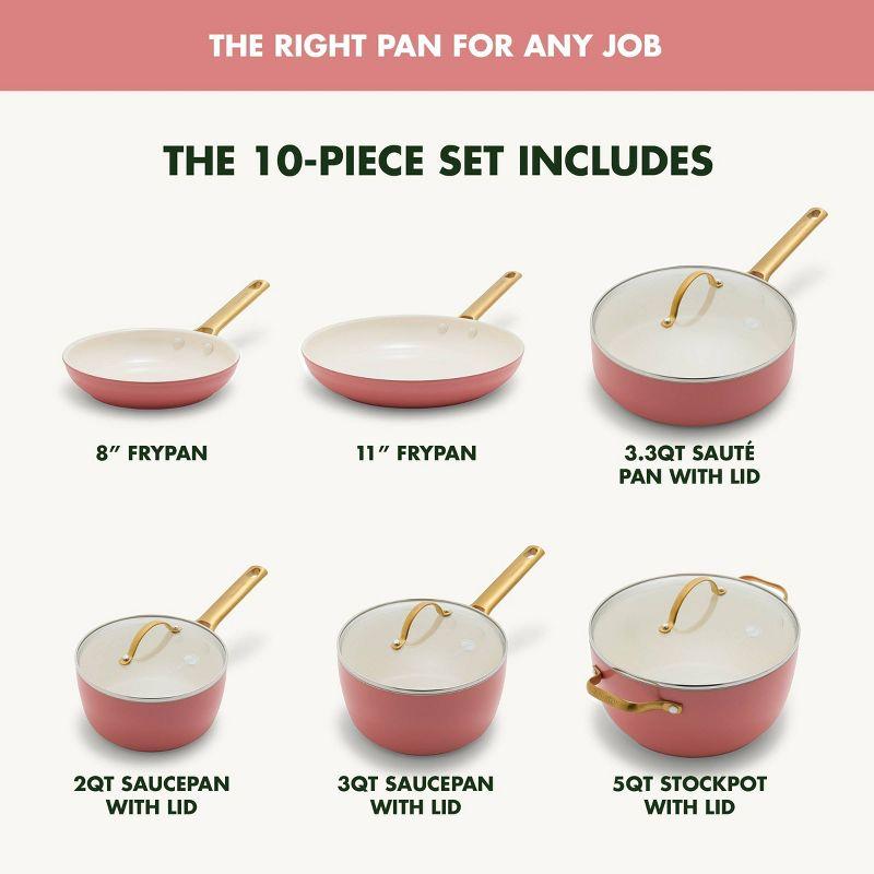 GreenPan ™ Reserve Coral 10-Piece Ceramic Non-Stick Cookware Set