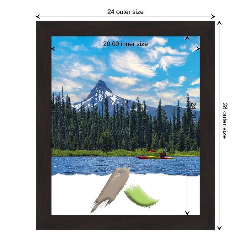 Amanti Art Furniture Espresso Narrow Wood Picture Frame Opening Size 20x24 in.