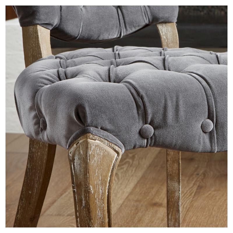 Bates Tufted Dining Chair Set 2ct Gray - Christopher Knight Home
