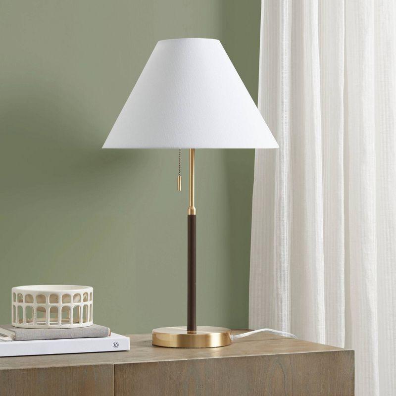 Bromley Mid-century Two Tone Pull-Chain Table Lamp