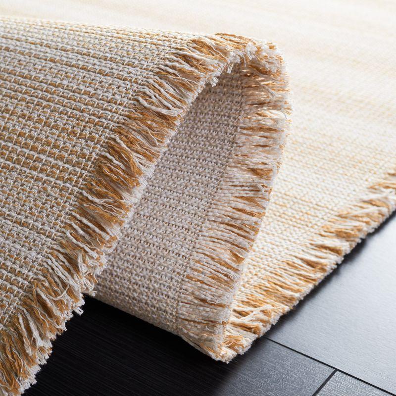 Ivory Gold Nomadic Stripe 8' x 10' Synthetic Area Rug