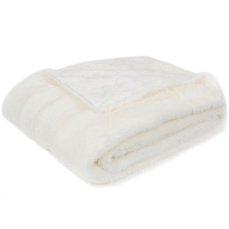 Cheer Collection Ultra Soft Faux Fur Throw Blanket