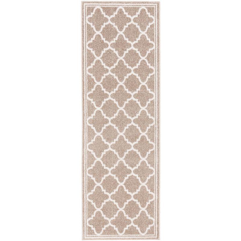 Amherst AMT422 Power Loomed Indoor Runner Rug - Wheat/Beige - 2'3"x7' - Safavieh