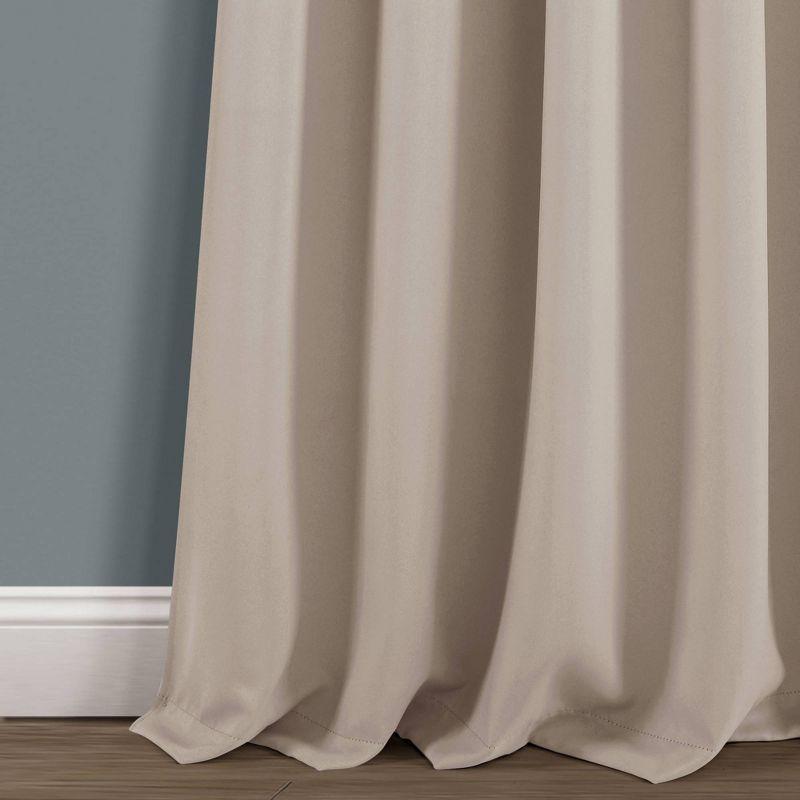 Lush Decor Insulated Knotted Tap Polyester Blackout Curtain Pair (Set of 2)