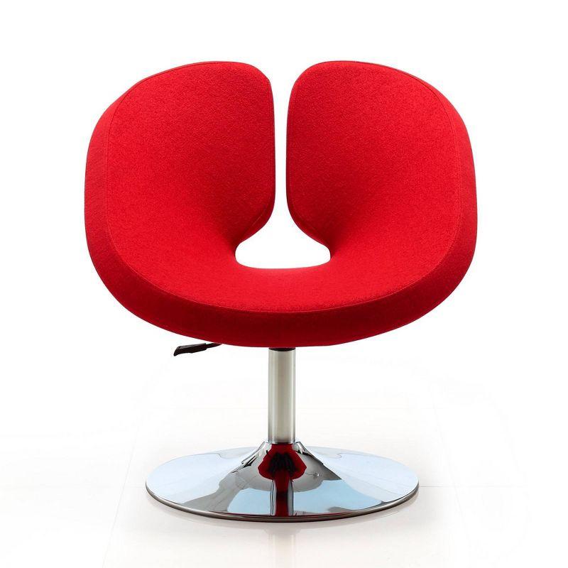 Mori Upholstered Swivel Barrel Chair