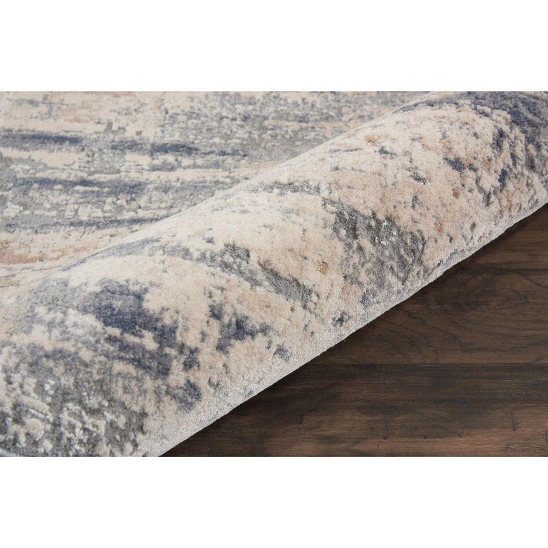 Nourison Rustic Textures Abstract Modern Indoor Area Rug Beige/Grey 2'2" x 7'6"