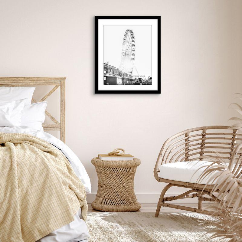 Americanflat Poster Frame - Wooden Picture Frame with Mat and Plexiglass Cover