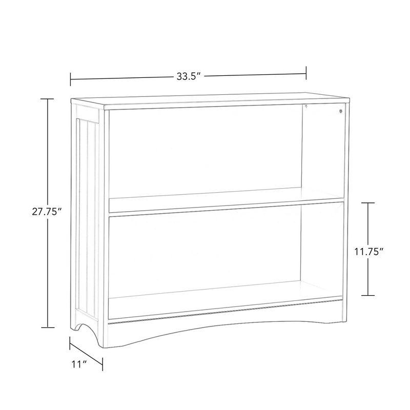 RiverRidge Kids Playroom Horizontal Toy Organizer Bookshelf with Open Storage Shelves