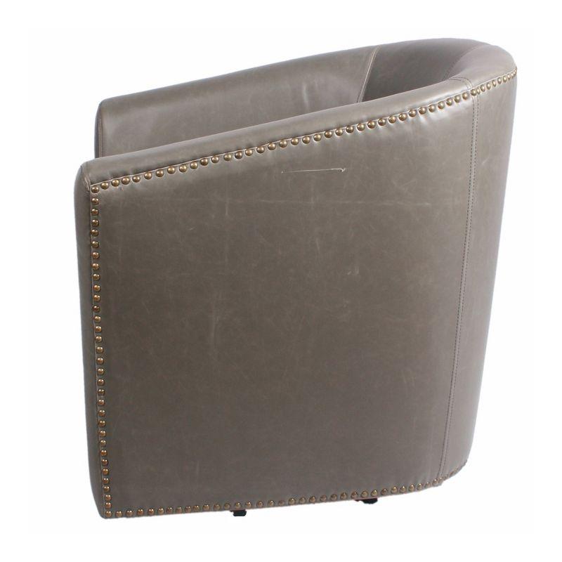 New Pacific Direct Ernest Bonded Leather Swivel Chair