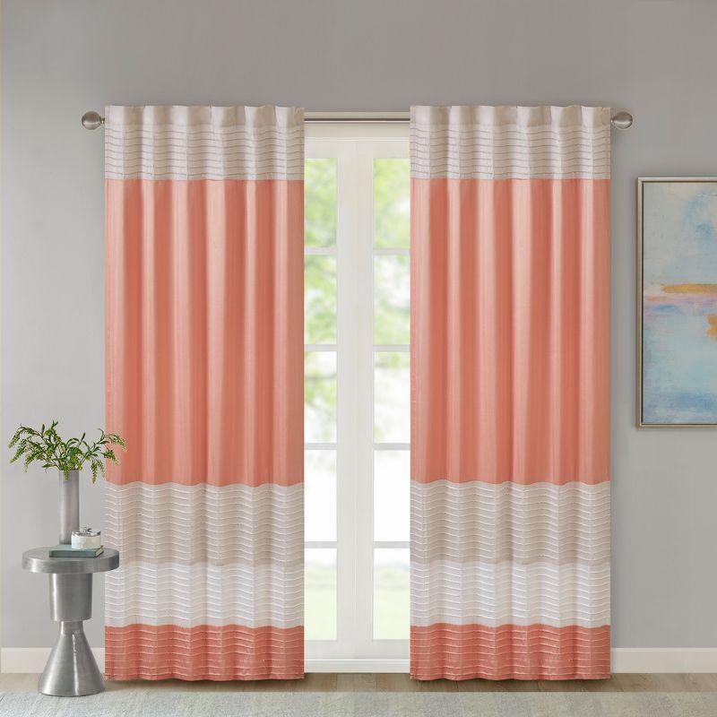 Amherst Polyoni Pintuck Curtain Panel