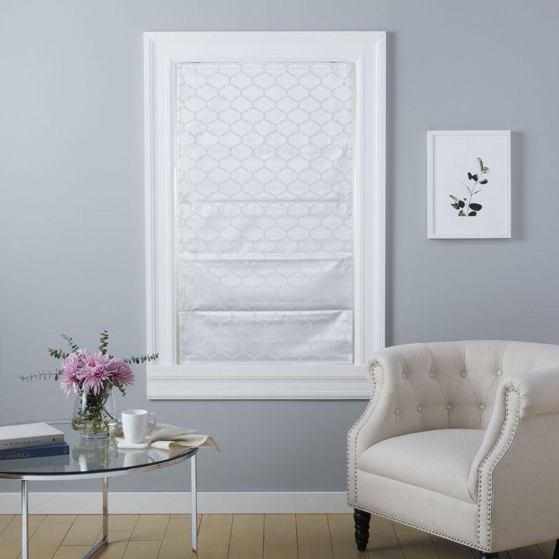 Montague Trellis Blackout Roman Shade