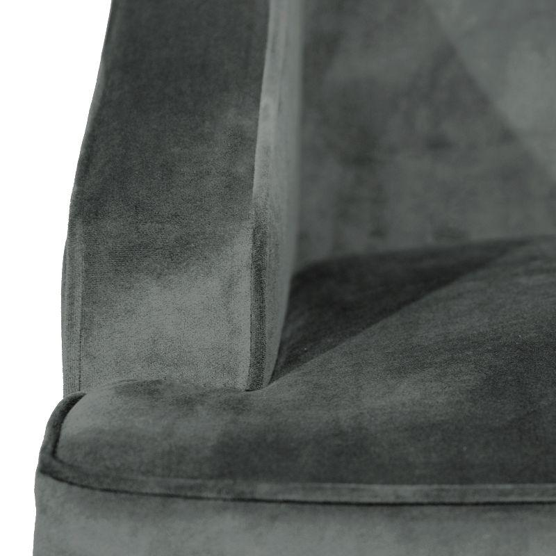 Velvet Swoop Armchair - HomePop