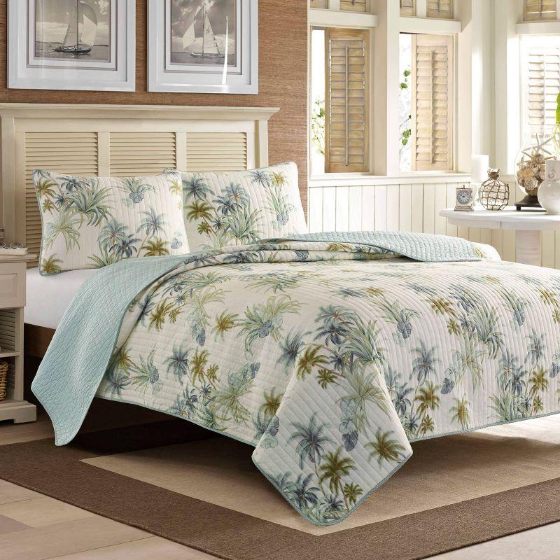 Tommy Bahama Home Tommy Bahama Serenity Palms Cotton Aqua Sham & Reviews | Wayfair