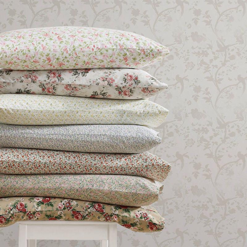 Laura Ashley Printed Cotton Percale Sheet Set