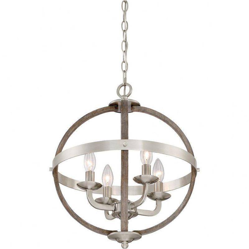 Quoizel Lighting Fusion 4 - Light Chandelier in  Brushed Nickel