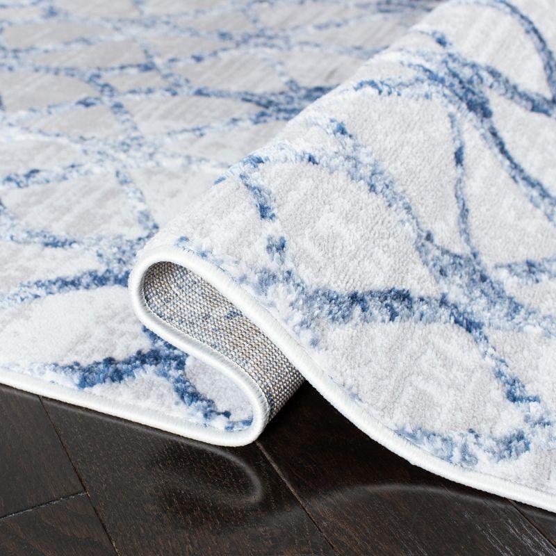 Amelia ALA792 Power Loomed Area Rug - Grey/Navy - 8'x10' - Safavieh.
