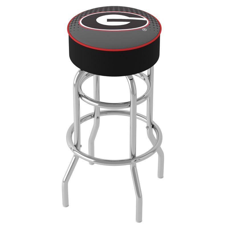 Trademark Global NCAA Swivel Upholstered Counter Stool with Metal Frame