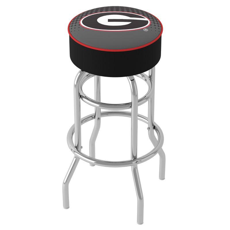 NCAA Swivel Upholstered Counter Stool with Metal Frame