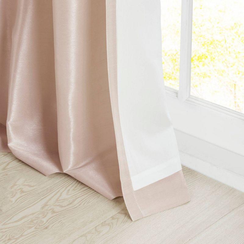 Lillian Twisted Tab Light Filtering Lined Curtain Panel