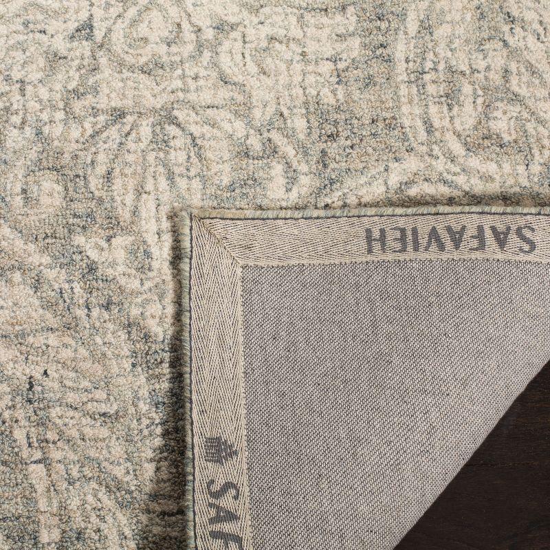 Rosemarie Abstract Handmade Tufted Wool Gray/Ivory Area Rug