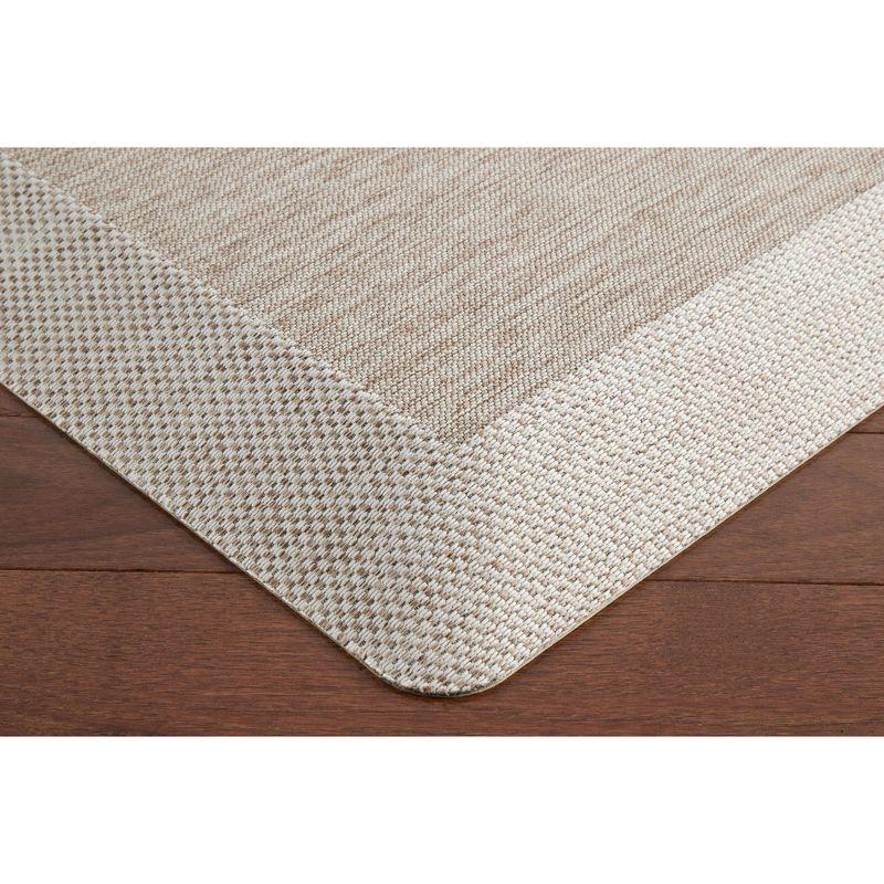 MARTHA STEWART Mira Modern Heathered Anti-Fatigue Air-Infused Kitchen Mat, Coffee Brown, 19.6"x39"