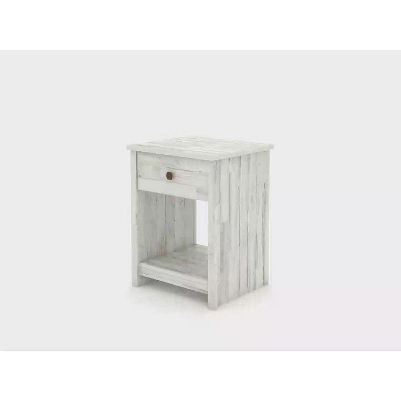 Harlow Wood Storage Nightstand