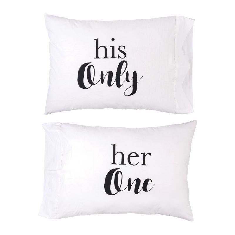 C&F Home Her One His Only Pillowcase Set