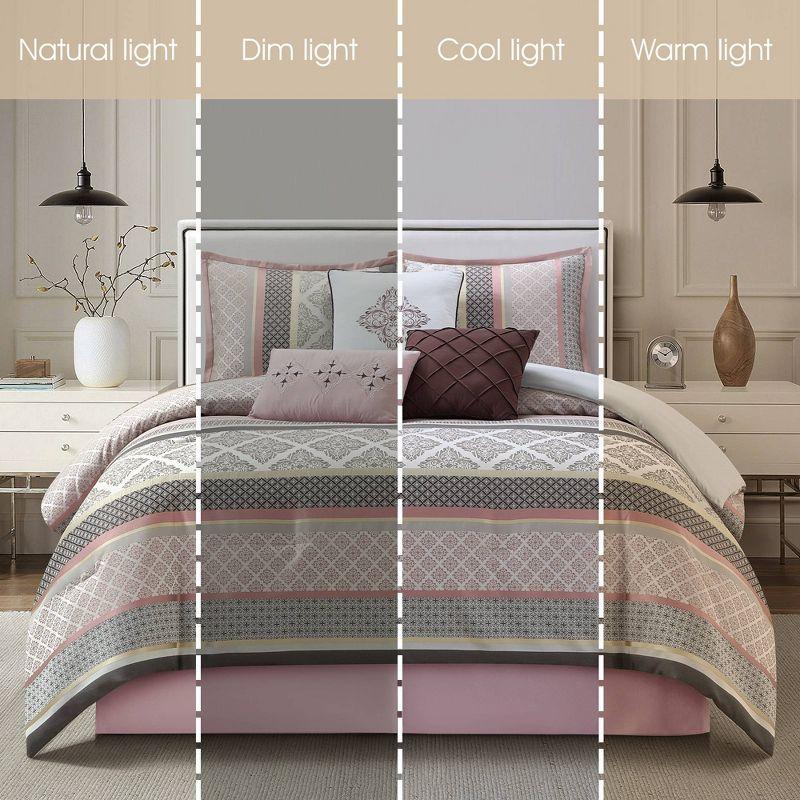 Tefia Karr Microfiber 7 Piece Comforter Set