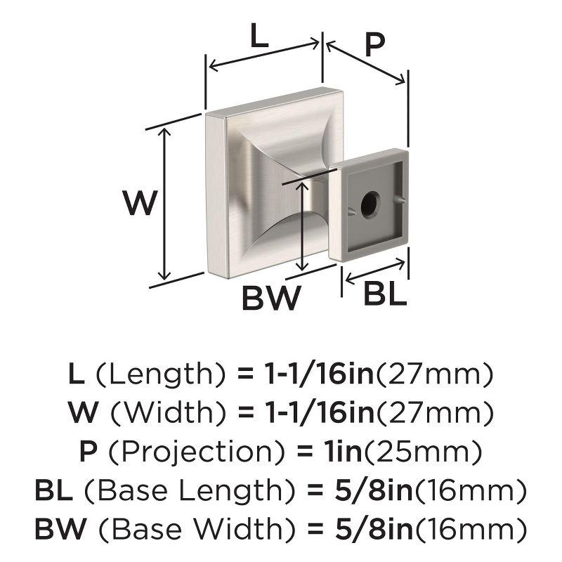 Pedestal 1-1/16" Square Knob Multipack