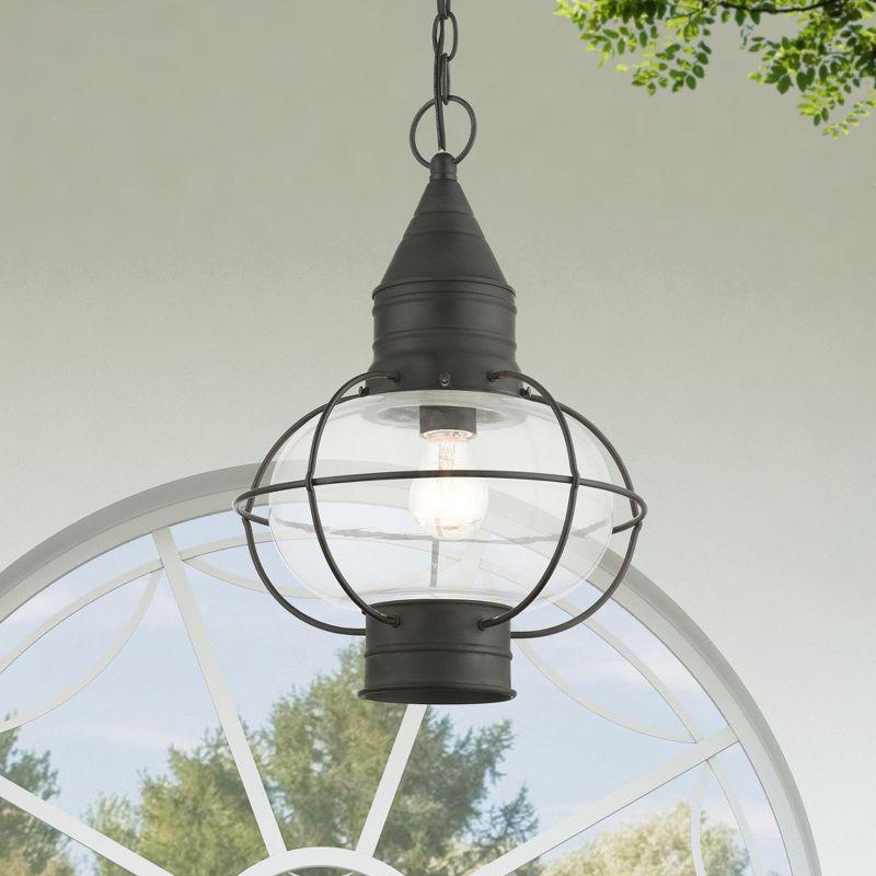 Livex Lighting Newburyport 1 - Light Pendant in  Charcoal