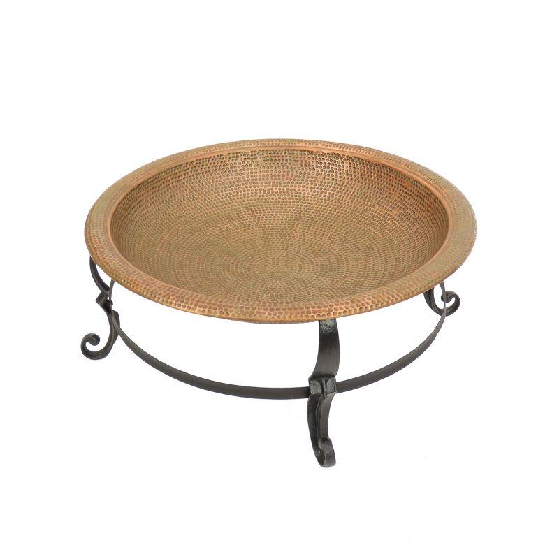 31.5" Round Copper and Bronze Fire Pit Table