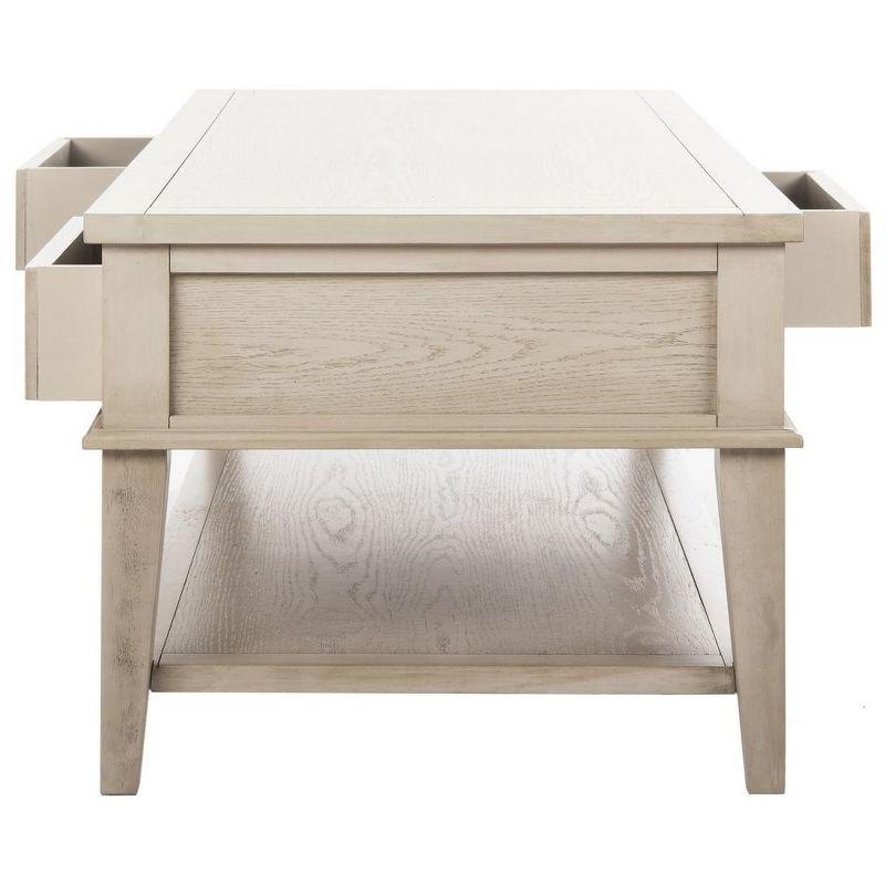 Manelin Coffee Table - White Washed - Safavieh