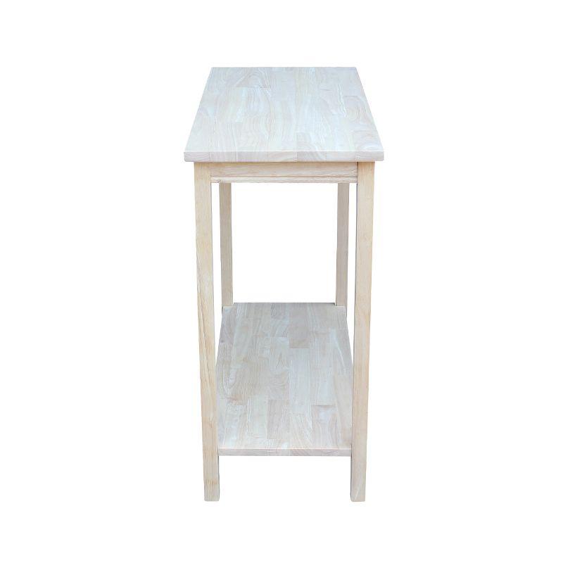 Parawood Unfinished Accent Storage Table - 33.1" L x 17.7" W