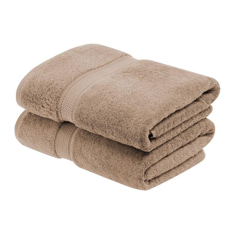 Luxury Cotton Heavyweight Ultra-Plush Bath Towel Set of 2, Latte - Blue Nile Mills